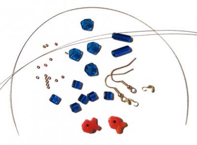 Materials for Fish Earrings