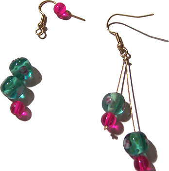 Two Wire Drop Earrings 3